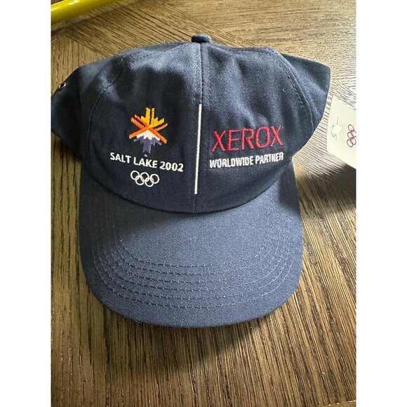 NWT Salt Lake 2002 Olympics Cap Xerox Worldwide Partner Adjustable Strapback - Picture 1 of 8